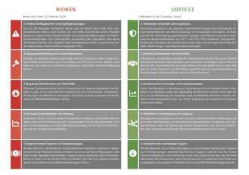 Risiken und Vorteile Migration Atlassian